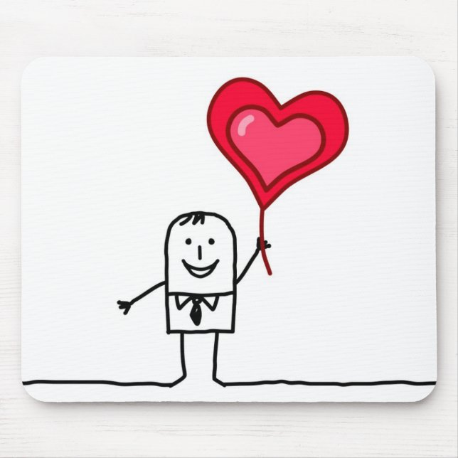 Man & hjärta musmatta (Framsidan)