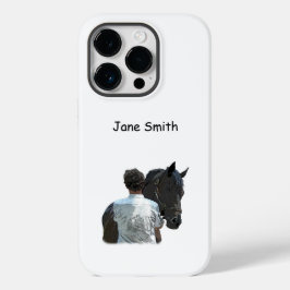 Man Holding Horse Light Cell Phone Case