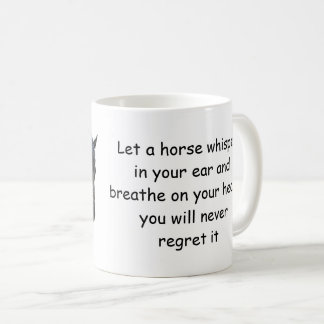 Man Holding Horse Light Coffee Mugg