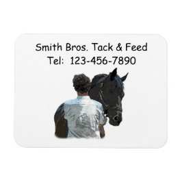 Man Holding Horse Light Flexible Magnet