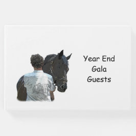 Man Holding Horse Light Guest Bok