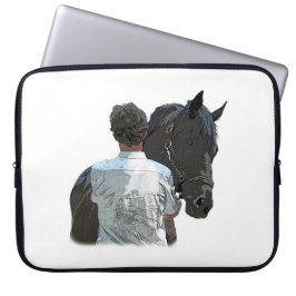 Man Holding Horse Light Laptop sleeve