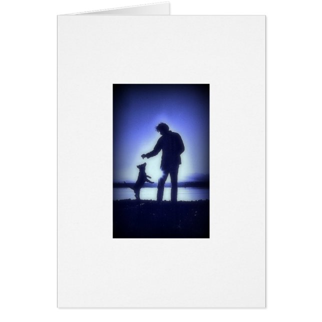 Man & hund OBS kort (Framsidan)