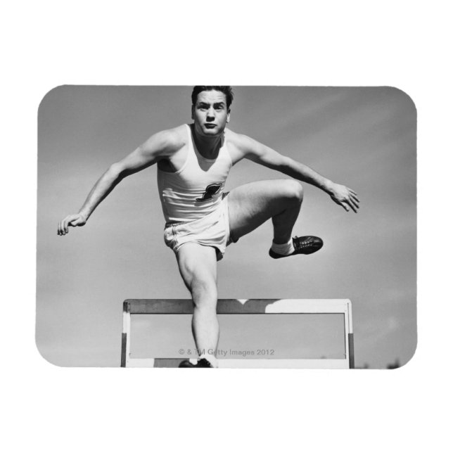 Man Hurdling Magnet (Horisontell)