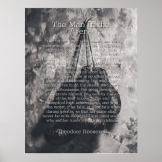 Man i Arena av Theodore Roosevelt Poster