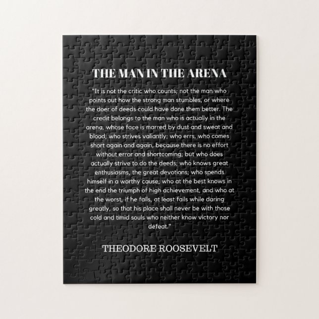 Man i Arena Theodore Roosevelt Pussel (Vertikal)
