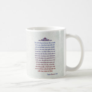 Man i det ArenaTeddy Roosevelt tal Kaffemugg