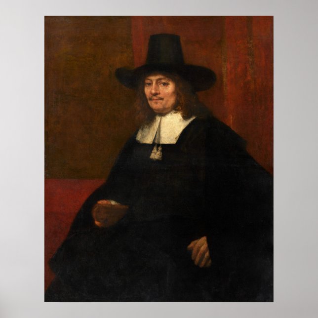 Man i en garnhatt - Poster av Rembrandt Fine Art (Framsidan)