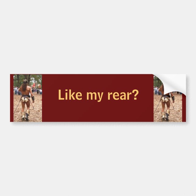 Man i fransyskatrasanågot liknande min baksida bildekal (Framsidan)