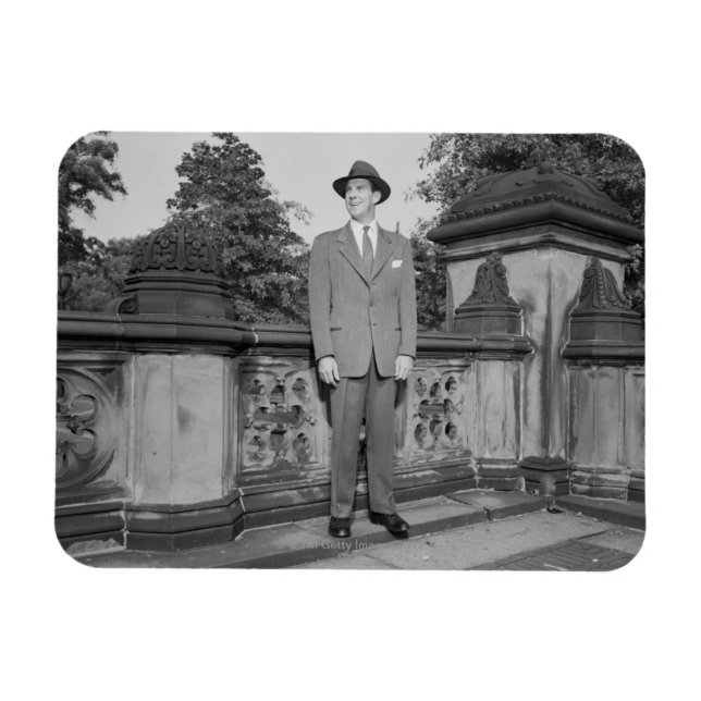 Man i Hat Magnet (Horisontell)