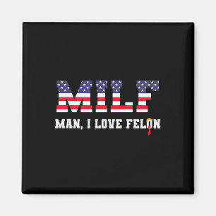 Man I Kärlek Felon Funny Trump 2024 Magnet