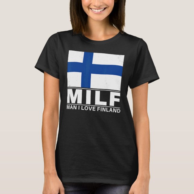 Man I Kärlek Finland T Shirt (Framsida)