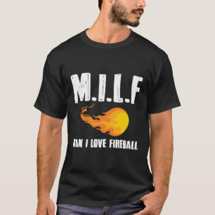 Man I Kärlek Fireball T-Shirt Gift Tee
