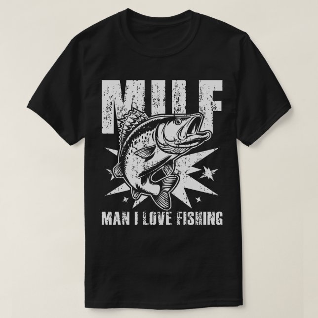 Man I Kärlek Fishing Funny Quote T Shirt (Design framsida)