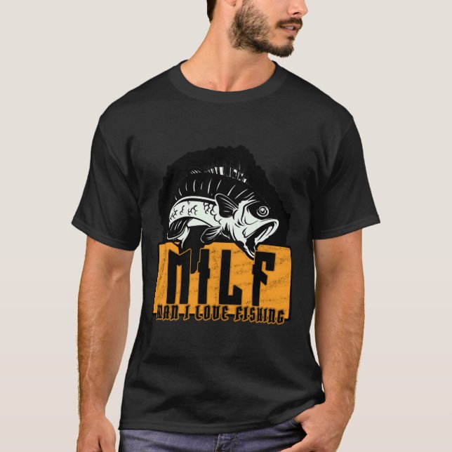 Man I Kärlek-fiske T Shirt (Framsida)