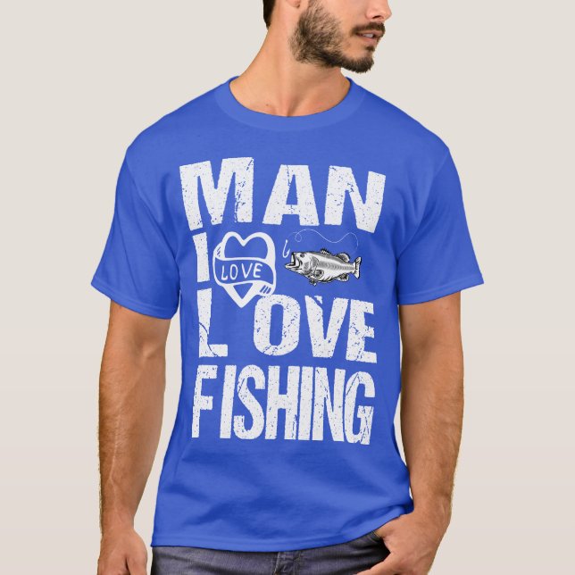 Man I Kärlek-fiske T Shirt (Framsida)