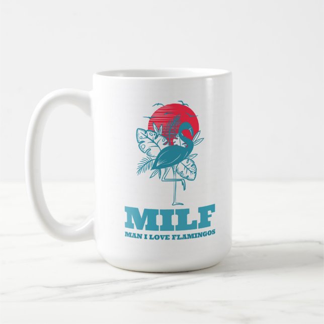 Man I Kärlek Flamingos Kaffemugg (Vänster)