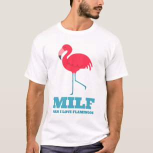 Man I Kärlek Flamingos T Shirt