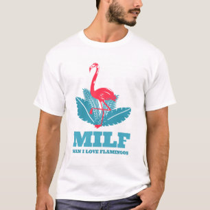 Man I Kärlek Flamingos T Shirt
