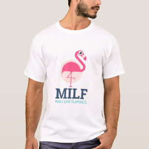 Man I Kärlek Flamingos T Shirt