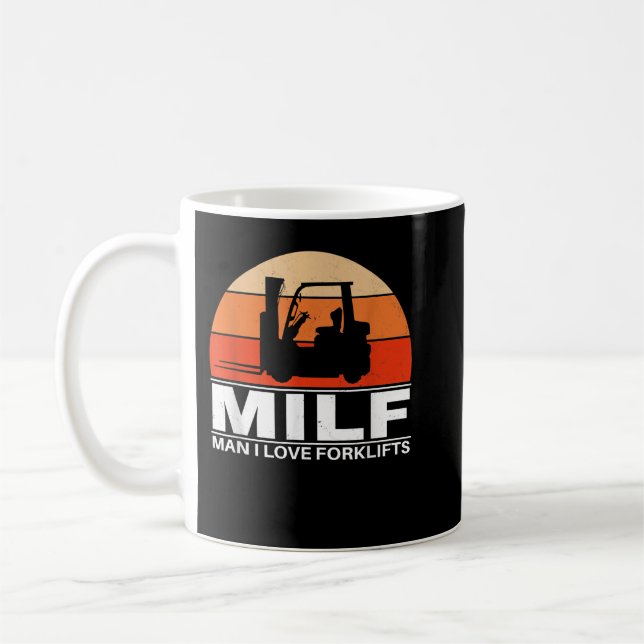 Man I kärlek Forklifts Kaffemugg (Vänster)