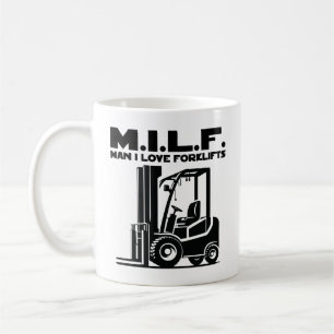 Man I Kärlek Forklifts Kaffemugg