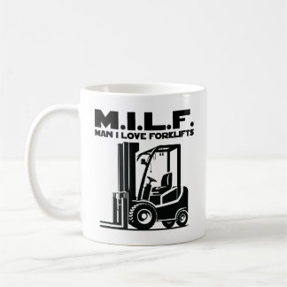 Man I Kärlek Forklifts Kaffemugg