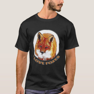 Man I Kärlek Foxes T Shirt