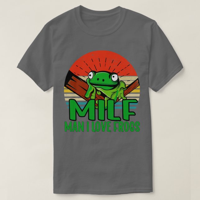 Man I kärlek Frogs 2 T Shirt (Design framsida)