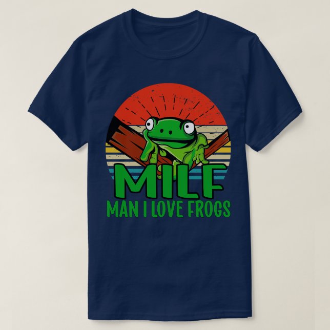 Man I kärlek Frogs 2 T Shirt (Design framsida)