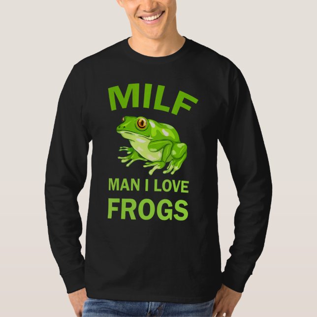 Man I Kärlek Frogs Bumper Cute Crazy Frog Spara R T Shirt (Framsida)