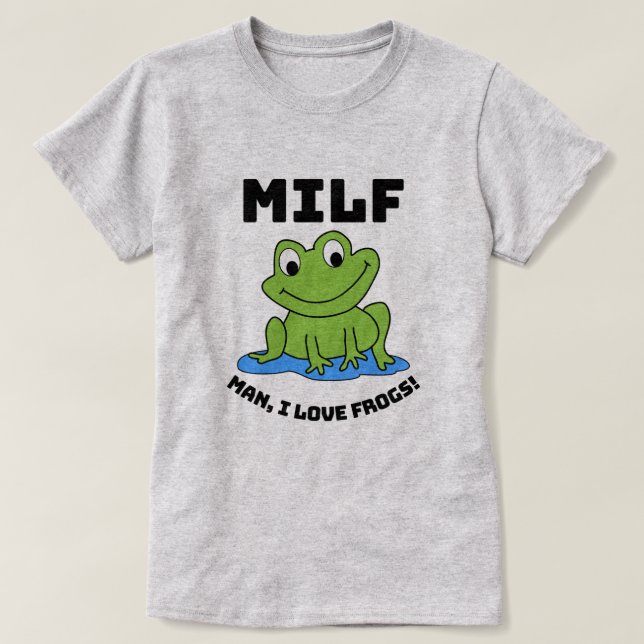 Man I Kärlek Frogs - Funny Frog Quote T-Shirt (Design framsida)