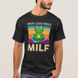 Man I Kärlek Frogs Kids Småbarn Brother Cute Frog T Shirt