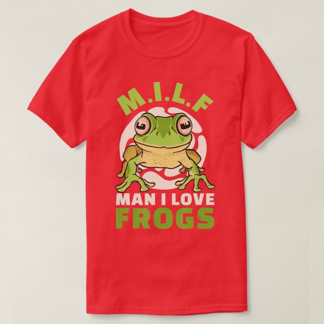 Man I Kärlek Frogs M T Shirt (Design framsida)