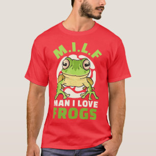 Man I Kärlek Frogs M T Shirt