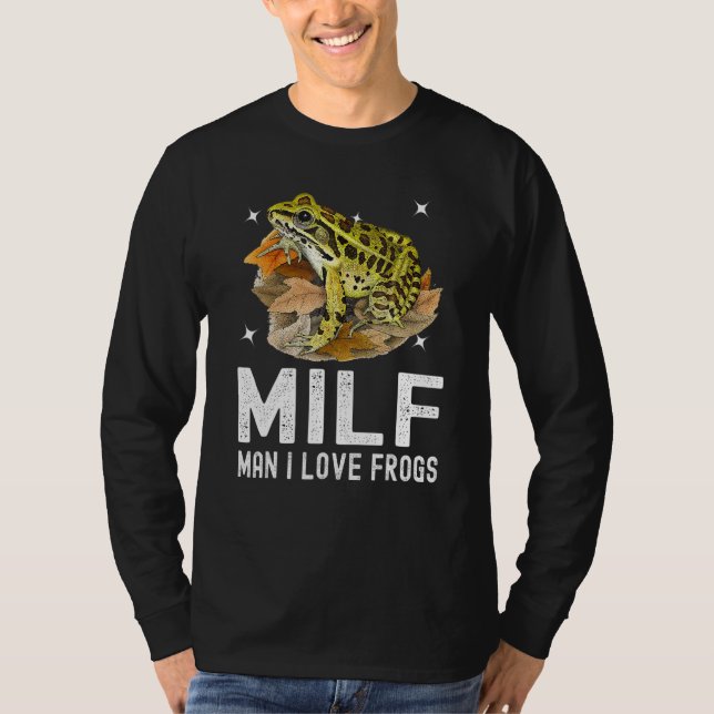 Man I Kärlek Frogs som lägger Amphibian T Shirt (Framsida)