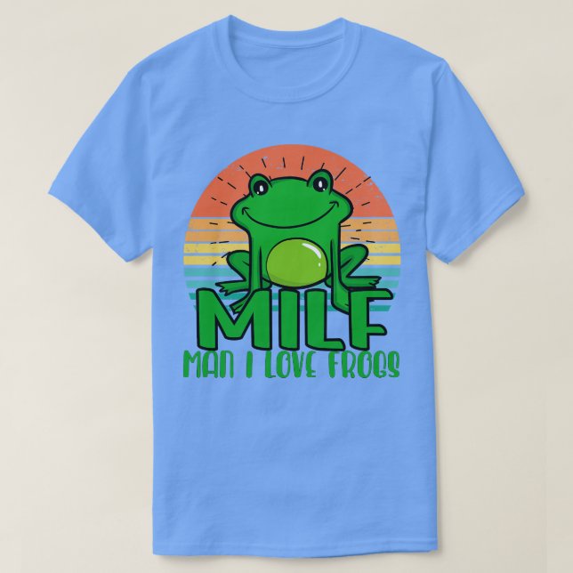 Man I kärlek Frogs T Shirt (Design framsida)