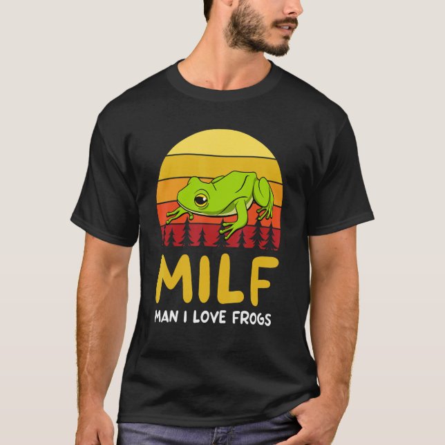 Man I Kärlek Frogs Toad Träd Frog T Shirt (Framsida)