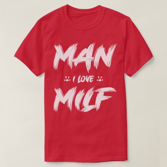 Man I Kärlek Frogs White Text T Shirt (Design framsida)