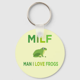 man i kärlek grodor nyckelring