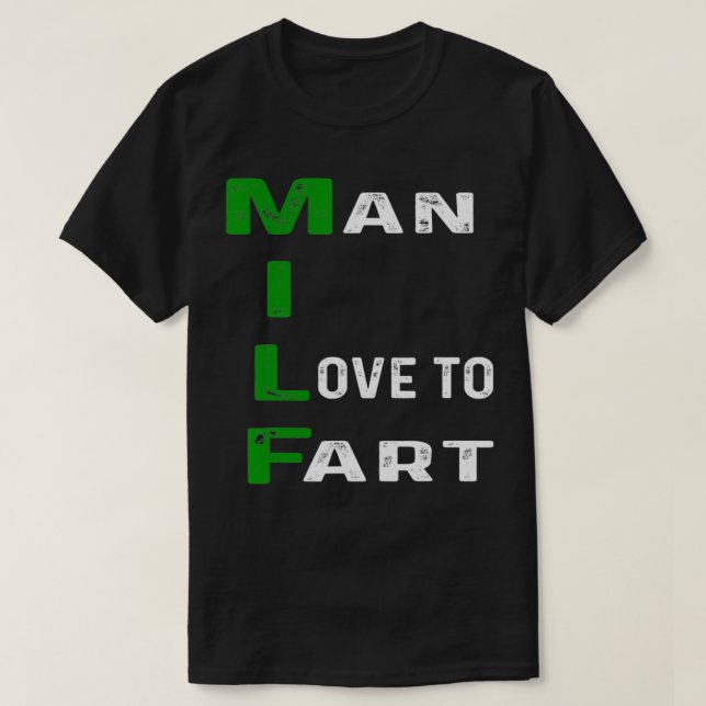 Man I Kärlek till Fart Funny Farting Pappa Fars da T Shirt (Design framsida)