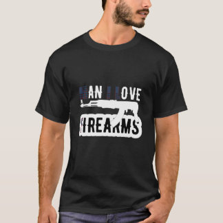 Man i kärlek till skjutvapen vapenägare.2:a tilläg t shirt