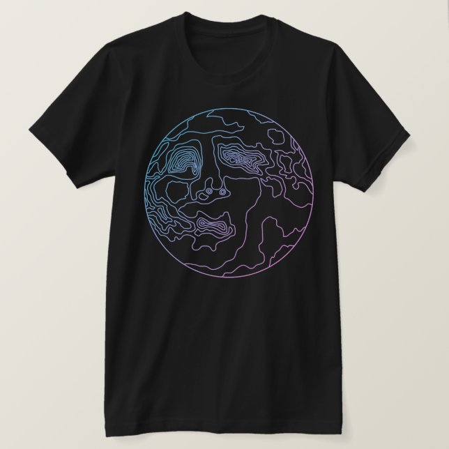 man i måne t shirt (Design framsida)