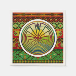 MAN I MAZE-landskapet + din bakgrund Pappersservett