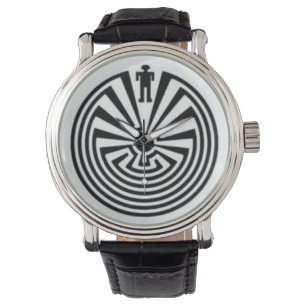 man i mazeklocka armbandsur