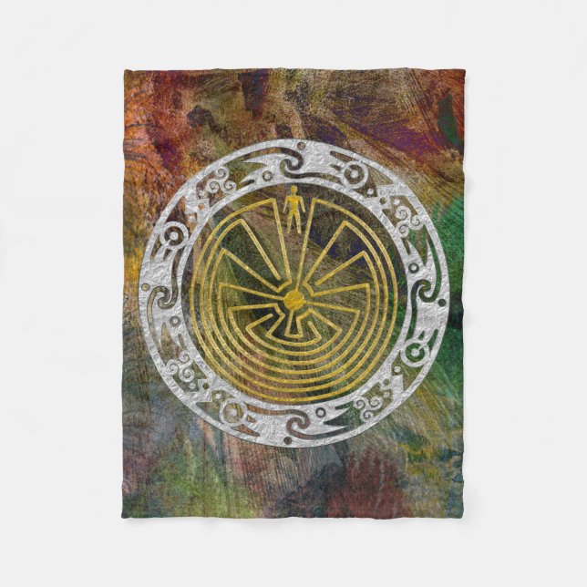 MAN I MAZEprydnaden + din bakgrund Fleecefilt (Framsidan)