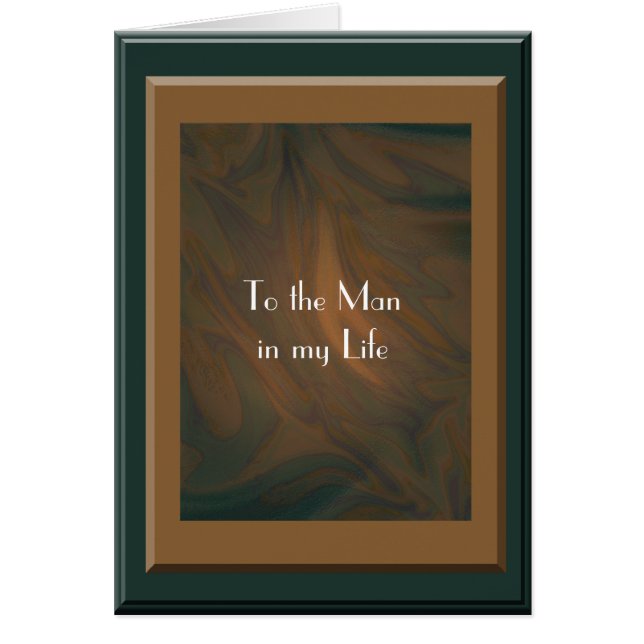 Man i mitt liv hälsningskort (Framsidan)