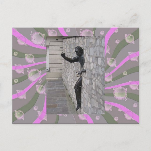 Man i Paris Postcard Vykort (Framsida)