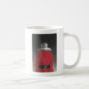 Man i rött lag kaffemugg