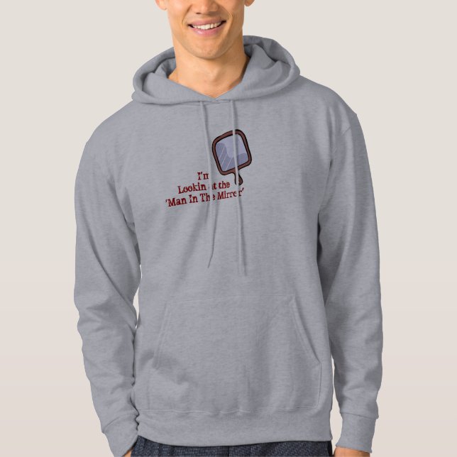 "Man i spegeln", Hoodie (Framsida)
